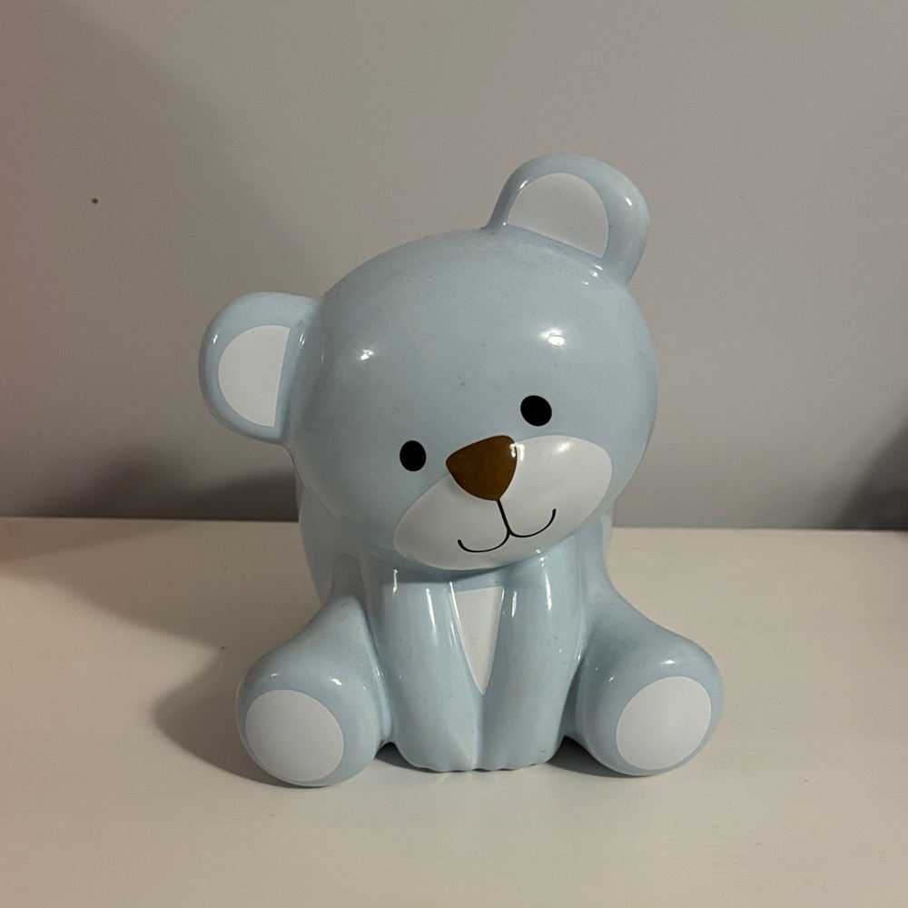 10/$25 Cute Light Blue Teddy Bear Figurine